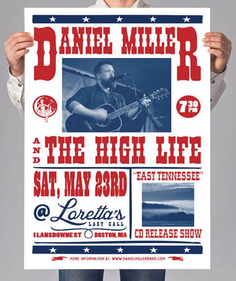 Daniel Miller & The High Life gigposter