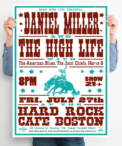 Daniel Miller gigposter