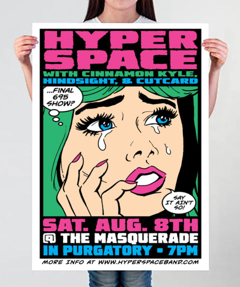 Hyperspace gigposter