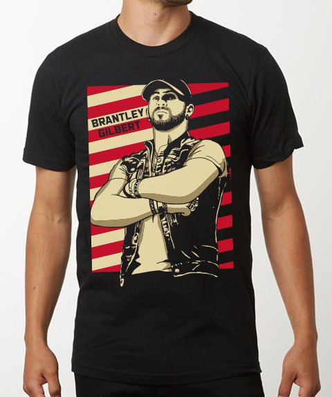 Brantley Gilbert t-shirt design